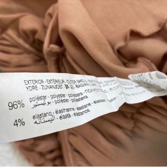 Zara Ruched Stretchy Bodycon Mini Rose Pink
Dress(Size Large) - Picture 8 of 11